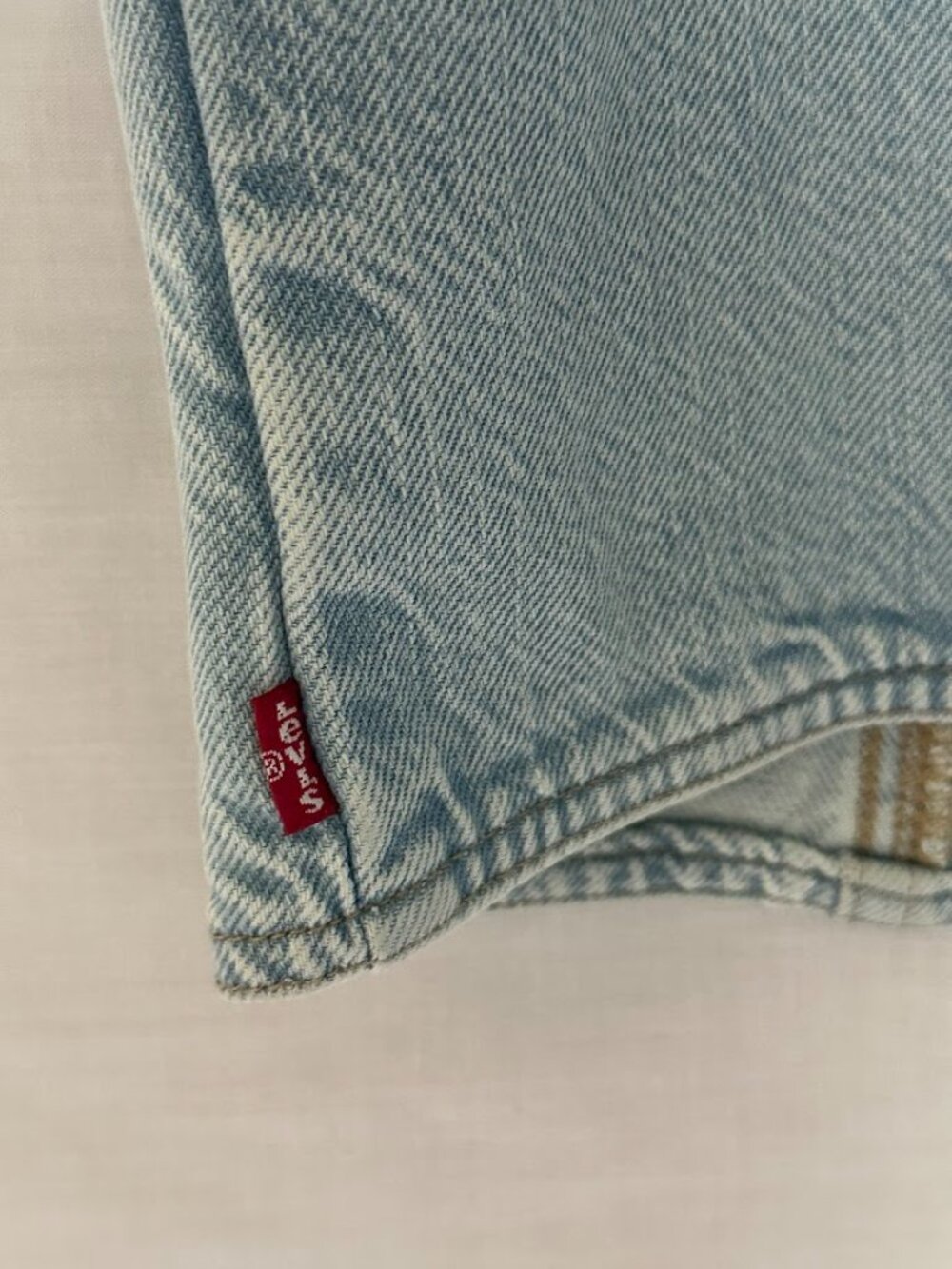 Levi’s Light Wash Denim Corset Tank Top Button Front Slim Fit Size Small - Picture 5 of 10